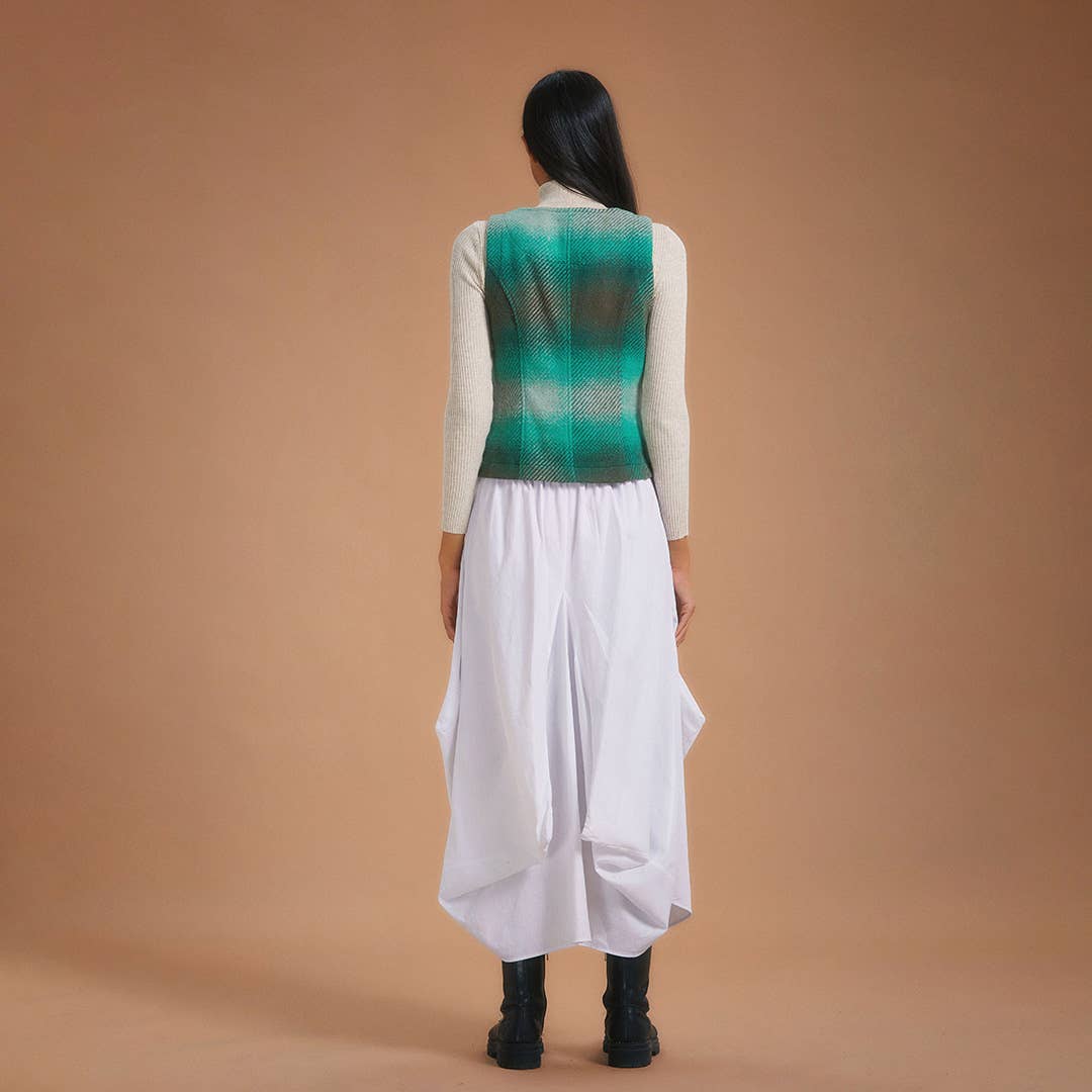 Boho Chic White Long Skirt