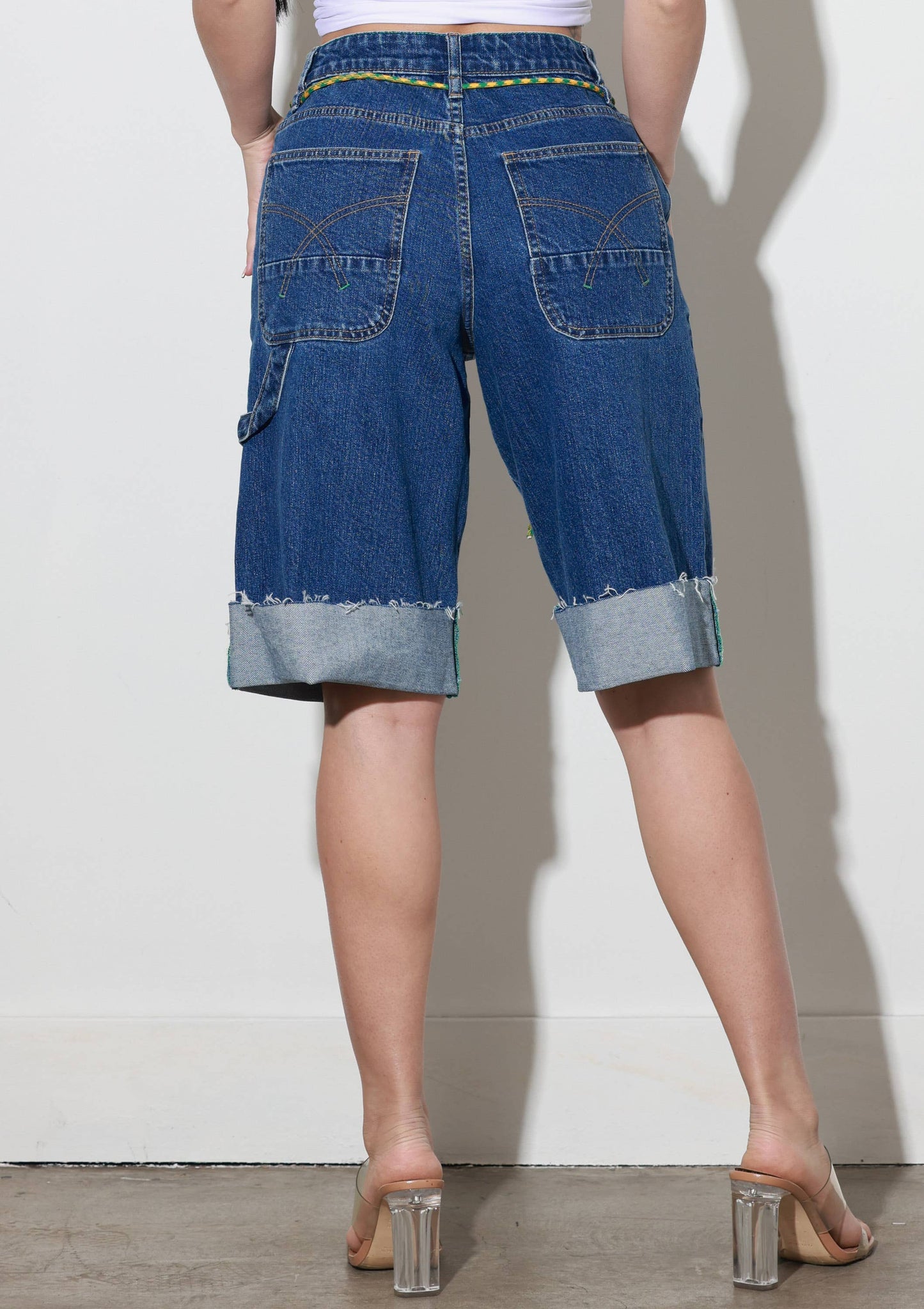 Cuff Up Jorts With Draw String