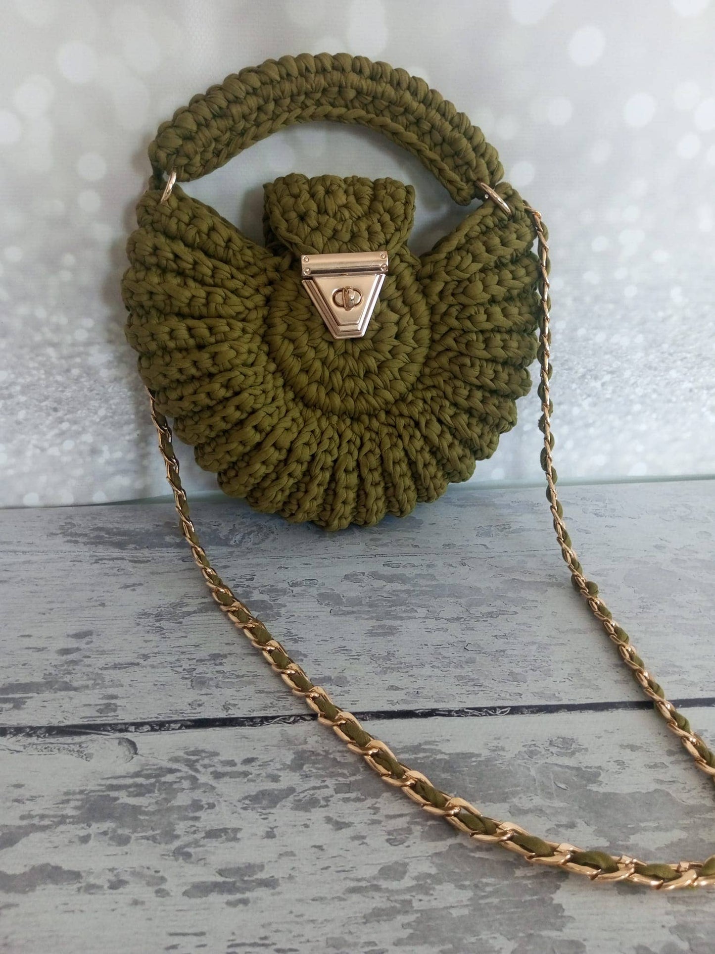 Round Mussel - Crochet Handmade Purse