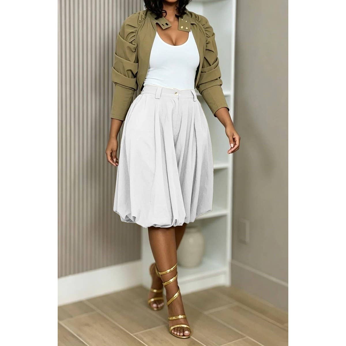Ovrsized Front Pleats And Baggy Balloon Trouser
