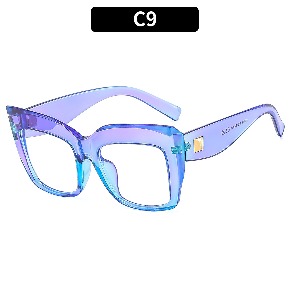 FASHIONABLE LARGE FRAME ANTI-BLUE LIGHT GLASSES_CWASG0371