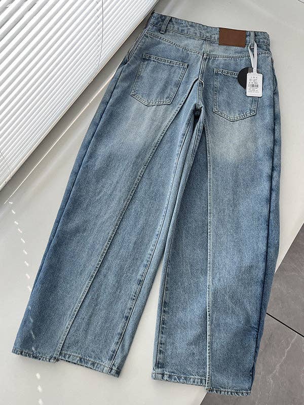 Wide Leg Reversible Jeans - with pockets & two flaps (Pre-order)