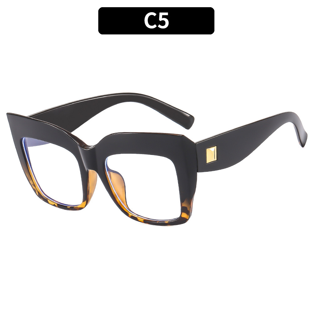 FASHIONABLE LARGE FRAME ANTI-BLUE LIGHT GLASSES_CWASG0371
