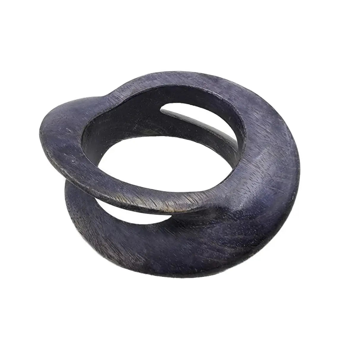 Carved Wooden Bangle African Jewelry