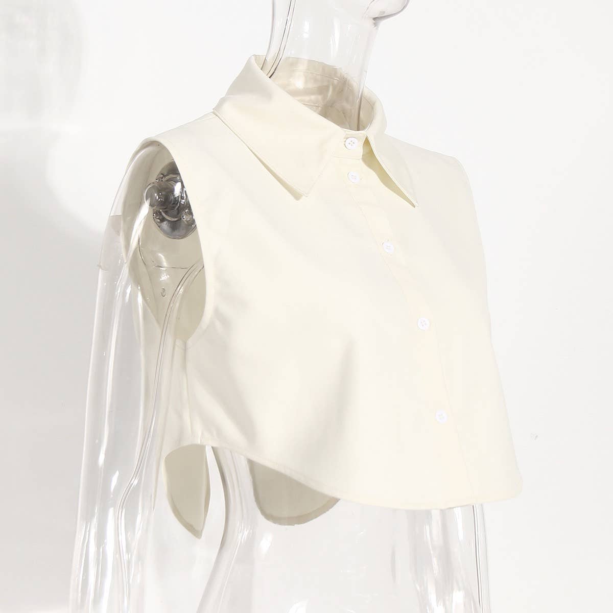 Sleeveless Vest Shawl Suit - Short Shirt Ensemble