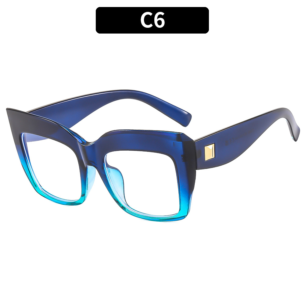 FASHIONABLE LARGE FRAME ANTI-BLUE LIGHT GLASSES_CWASG0371