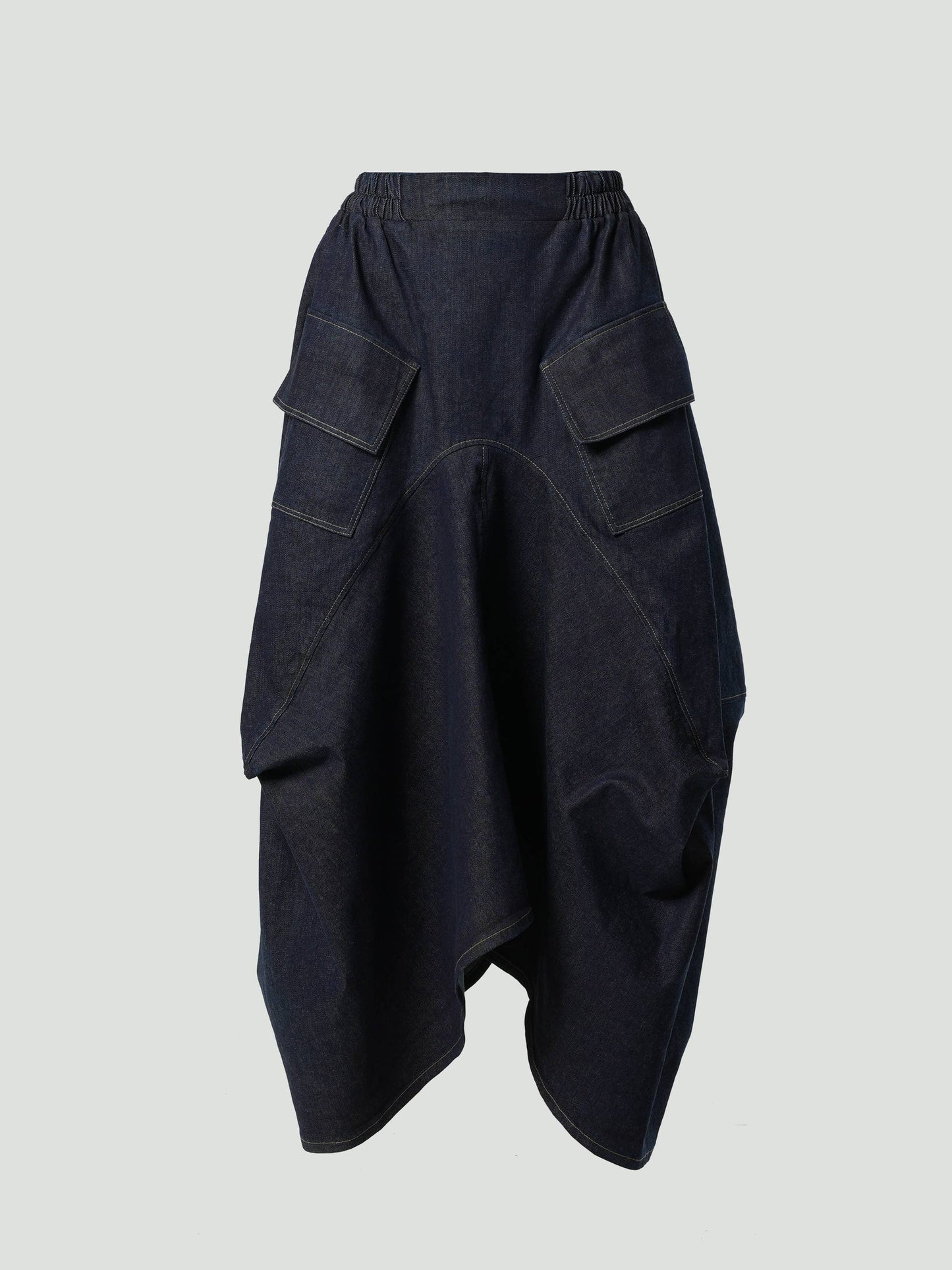 Denim Asymmetrical Skirt (pre-order)