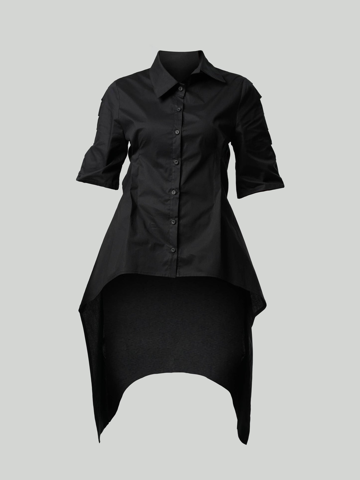 Open Back Asymmetrical Shirt