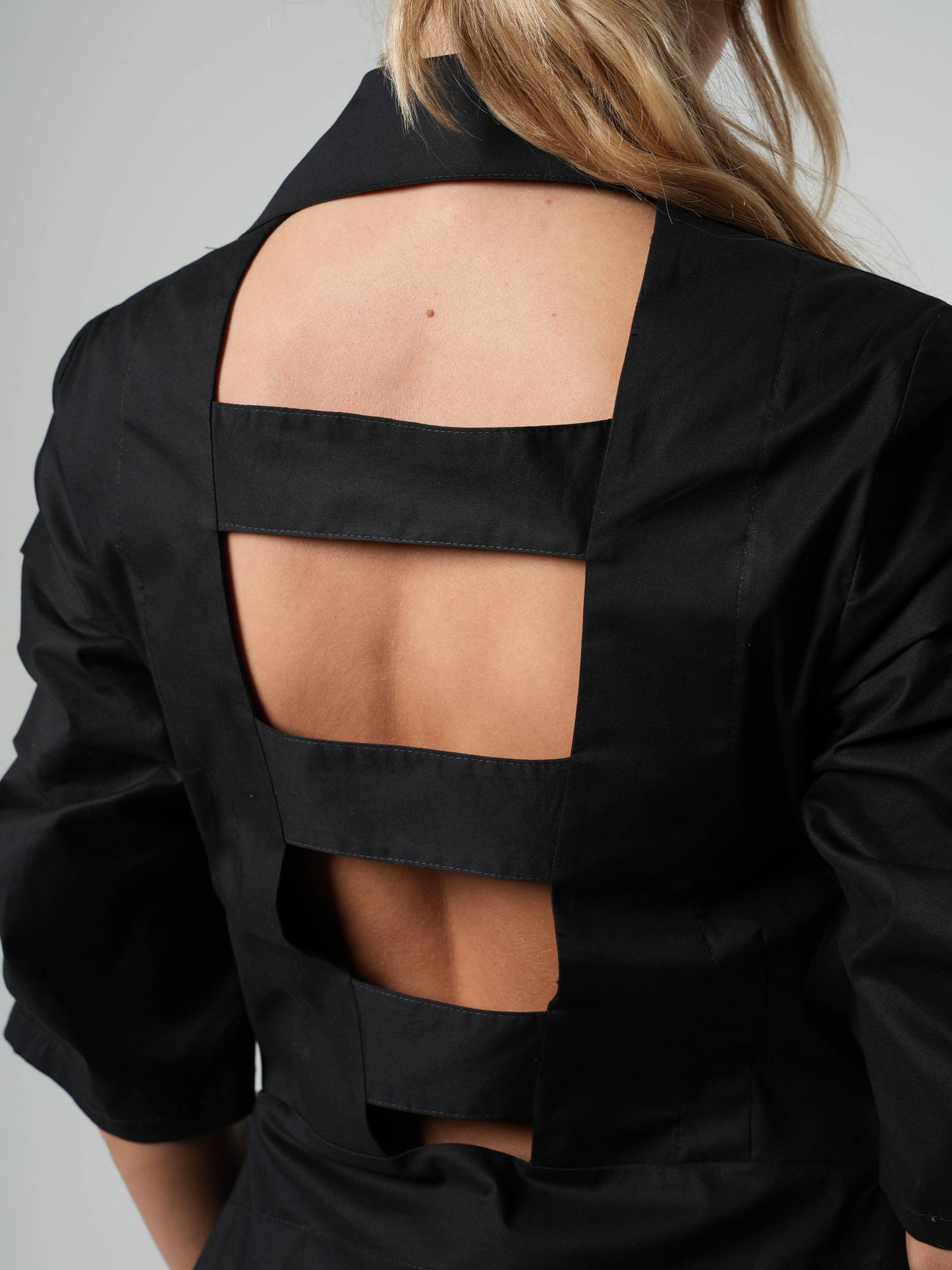 Open Back Asymmetrical Shirt