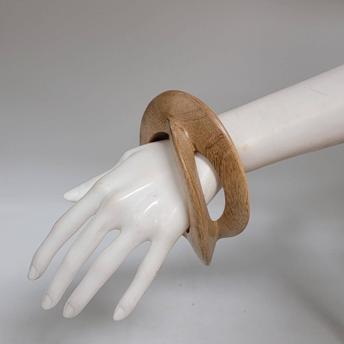 Carved Wooden Bangle African Jewelry
