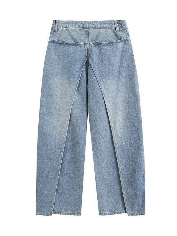 Wide Leg Reversible Jeans - with pockets & two flaps (Pre-order)