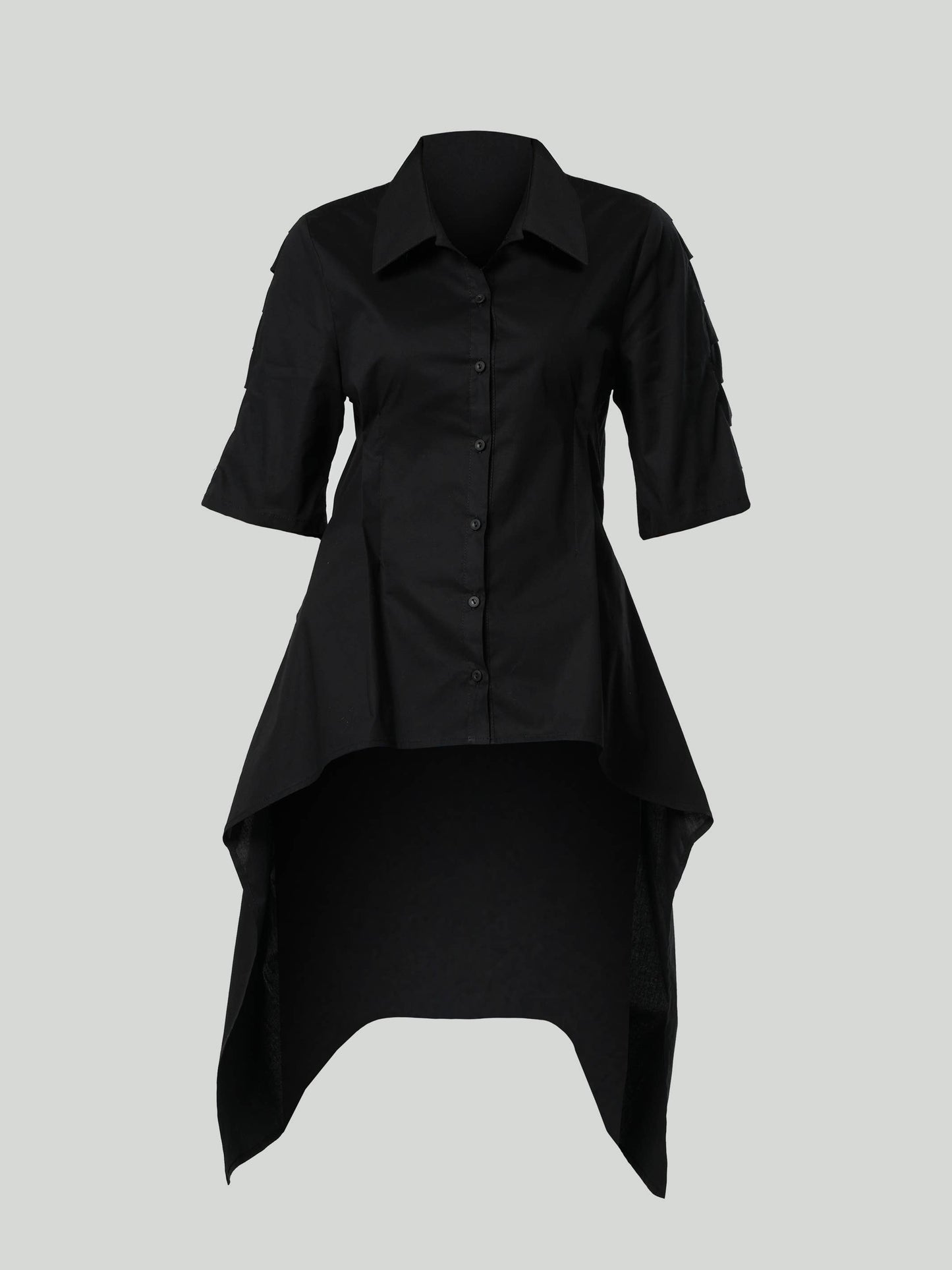 Open Back Asymmetrical Shirt