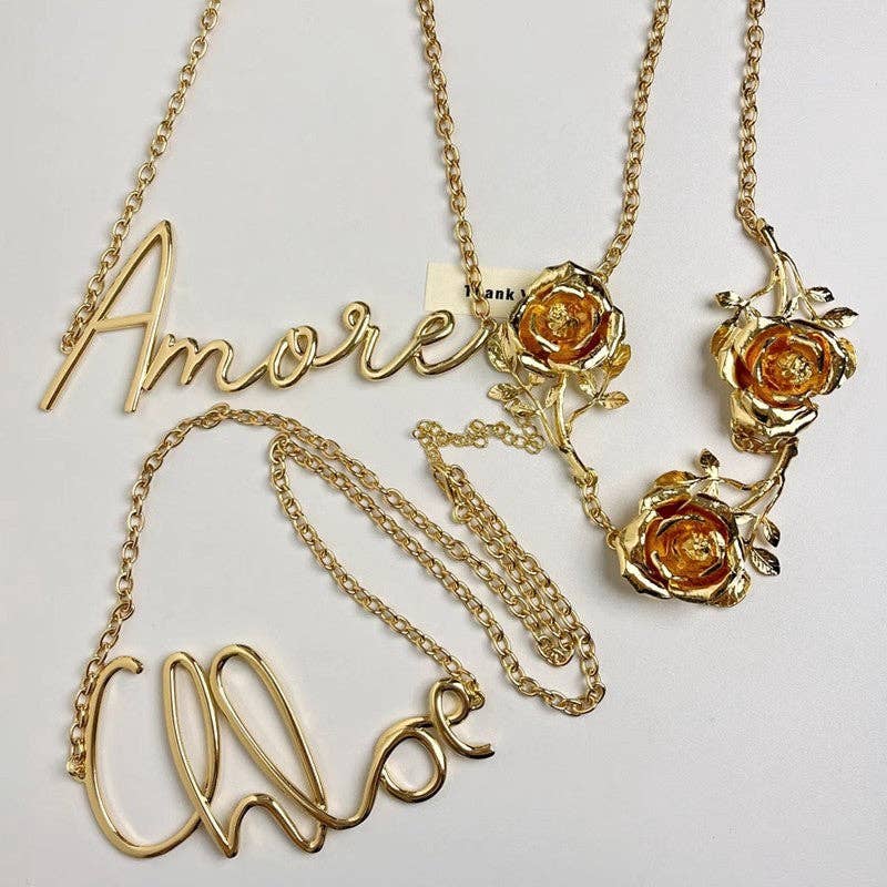 Metal Letter Waist Chain