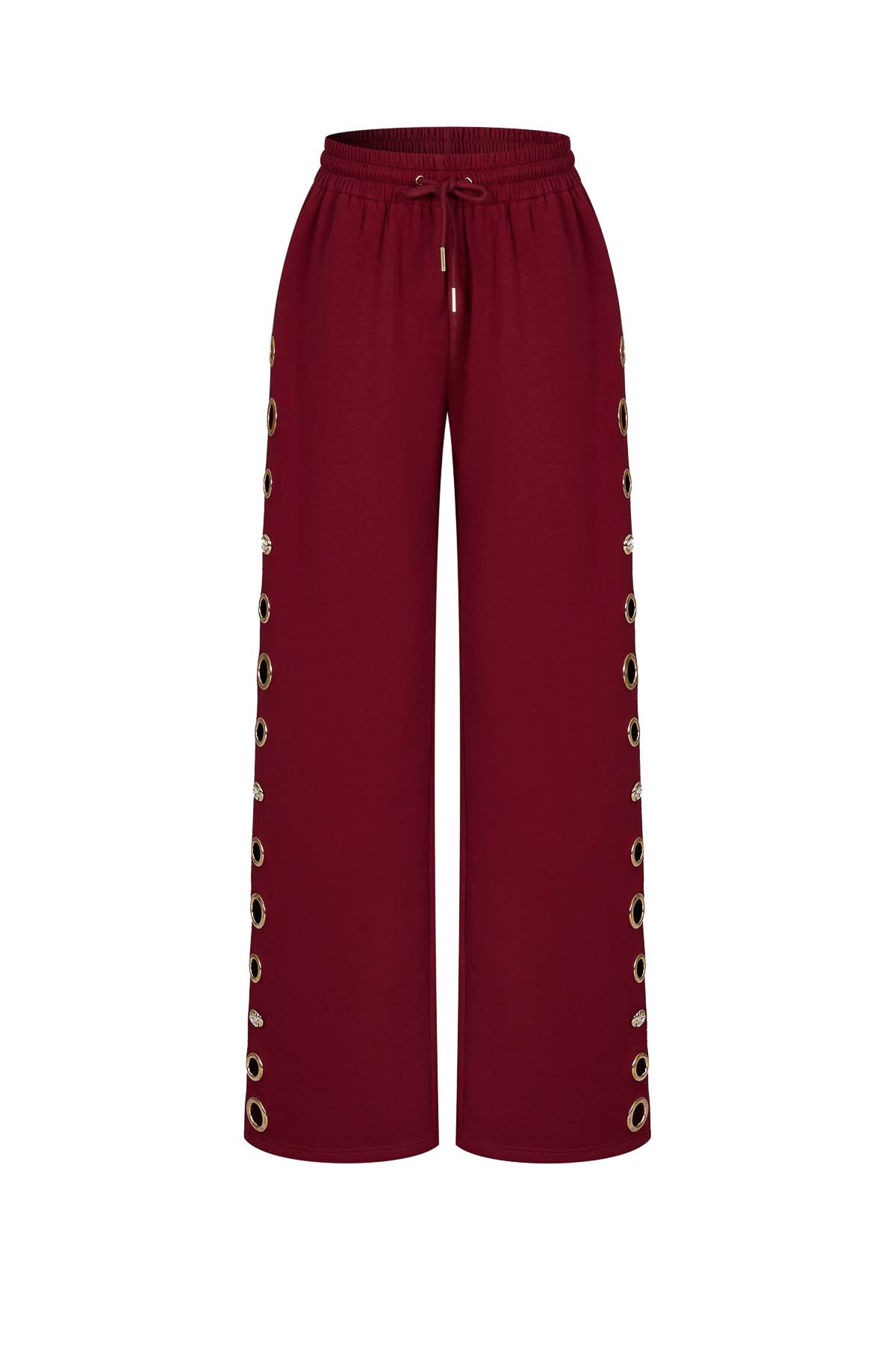Grommet Detail Sweat Pants