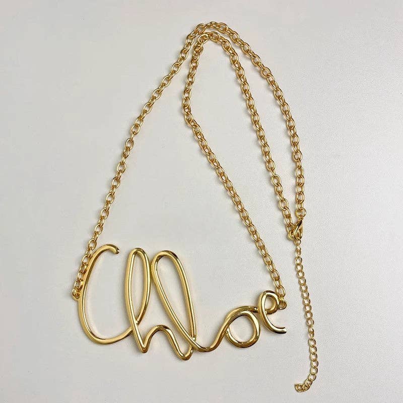 Metal Letter Waist Chain