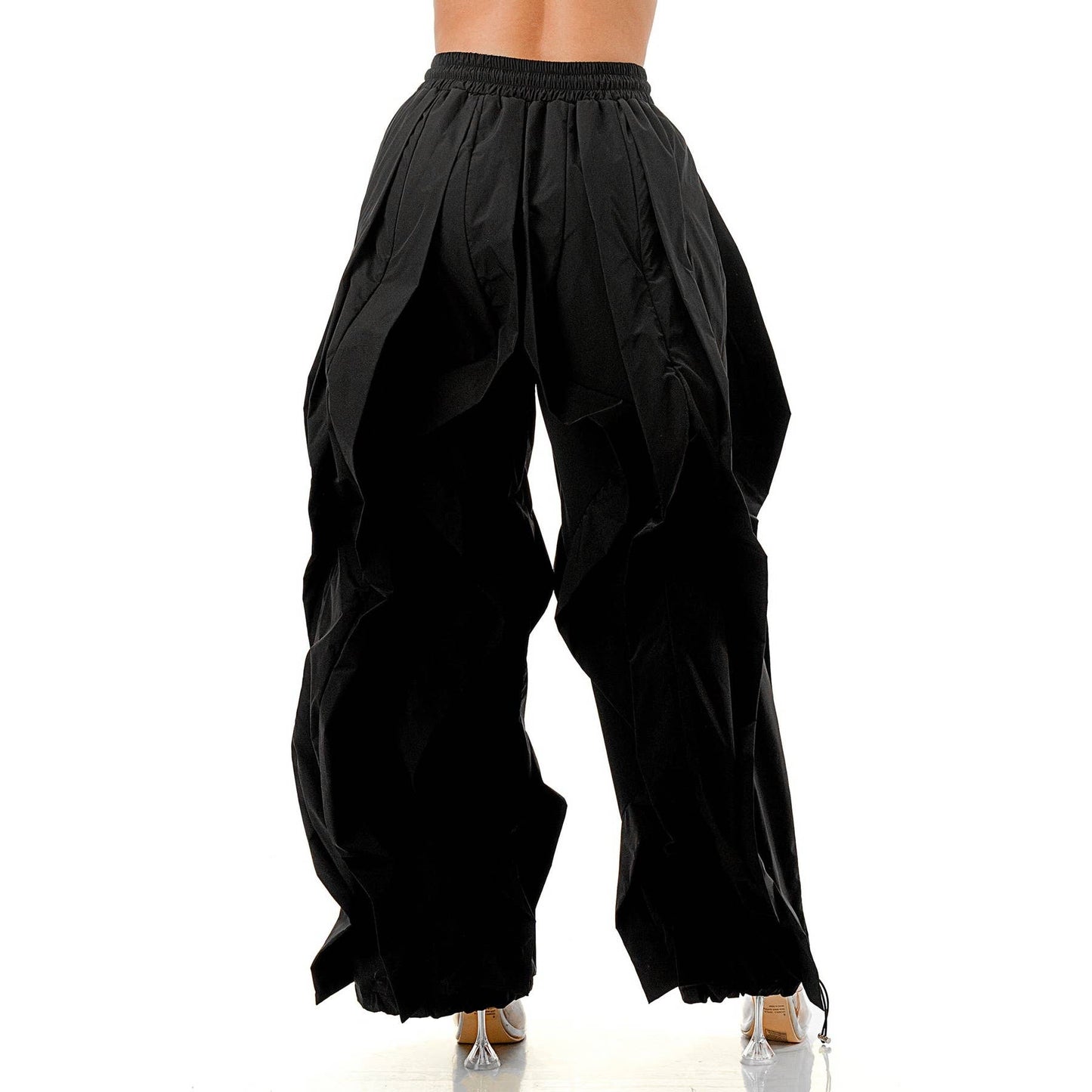Oversized Wide Leg Ruffle Jogger Pants