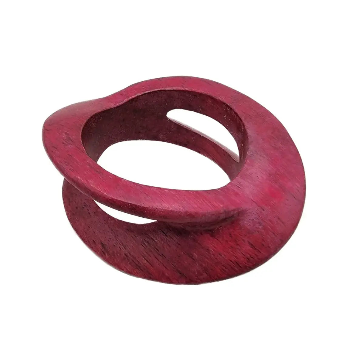 Carved Wooden Bangle African Jewelry