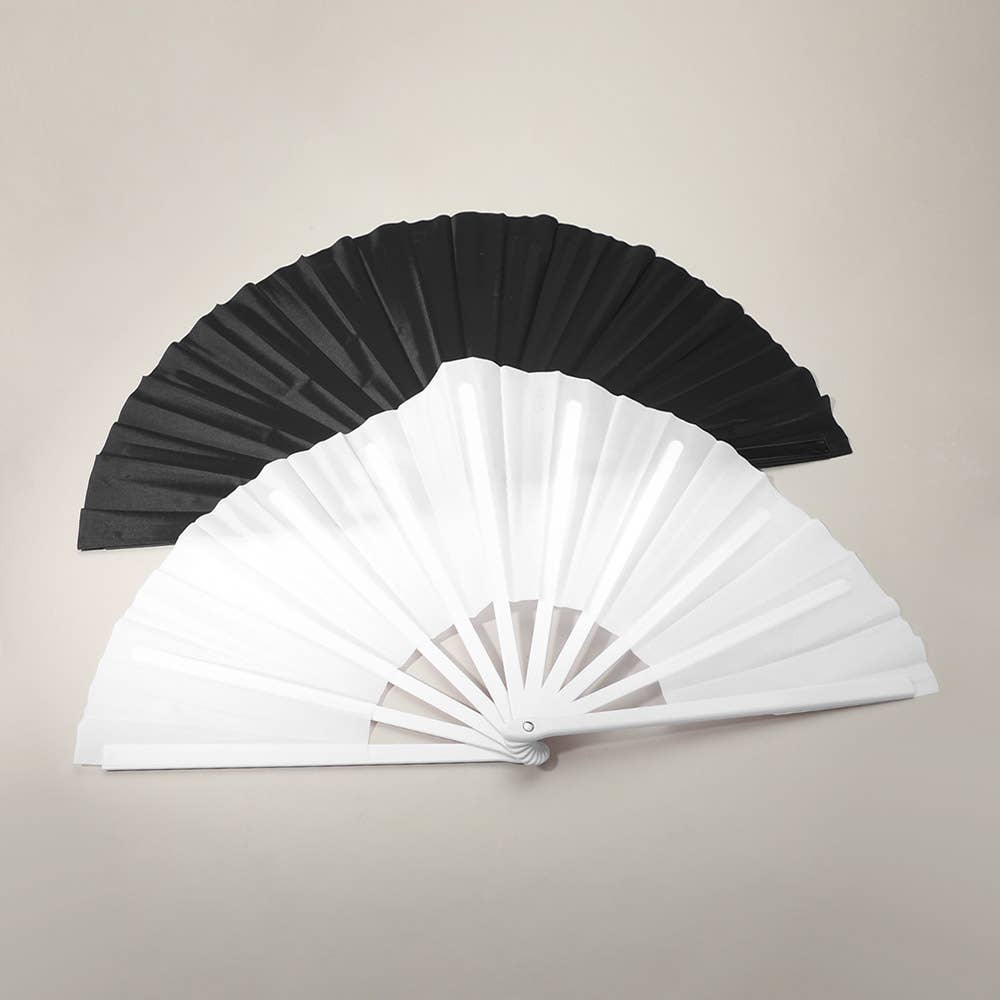 Plain Folding Line Dance Clack Fan