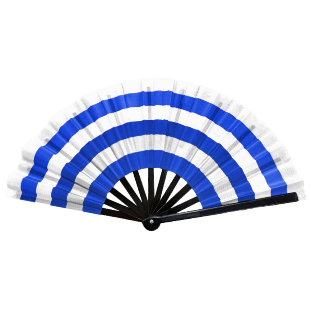 Striped Folding Clack Line Dance Hand Fan