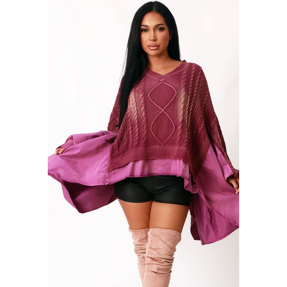 COZY TEXTURED BOXY KNIT TOP