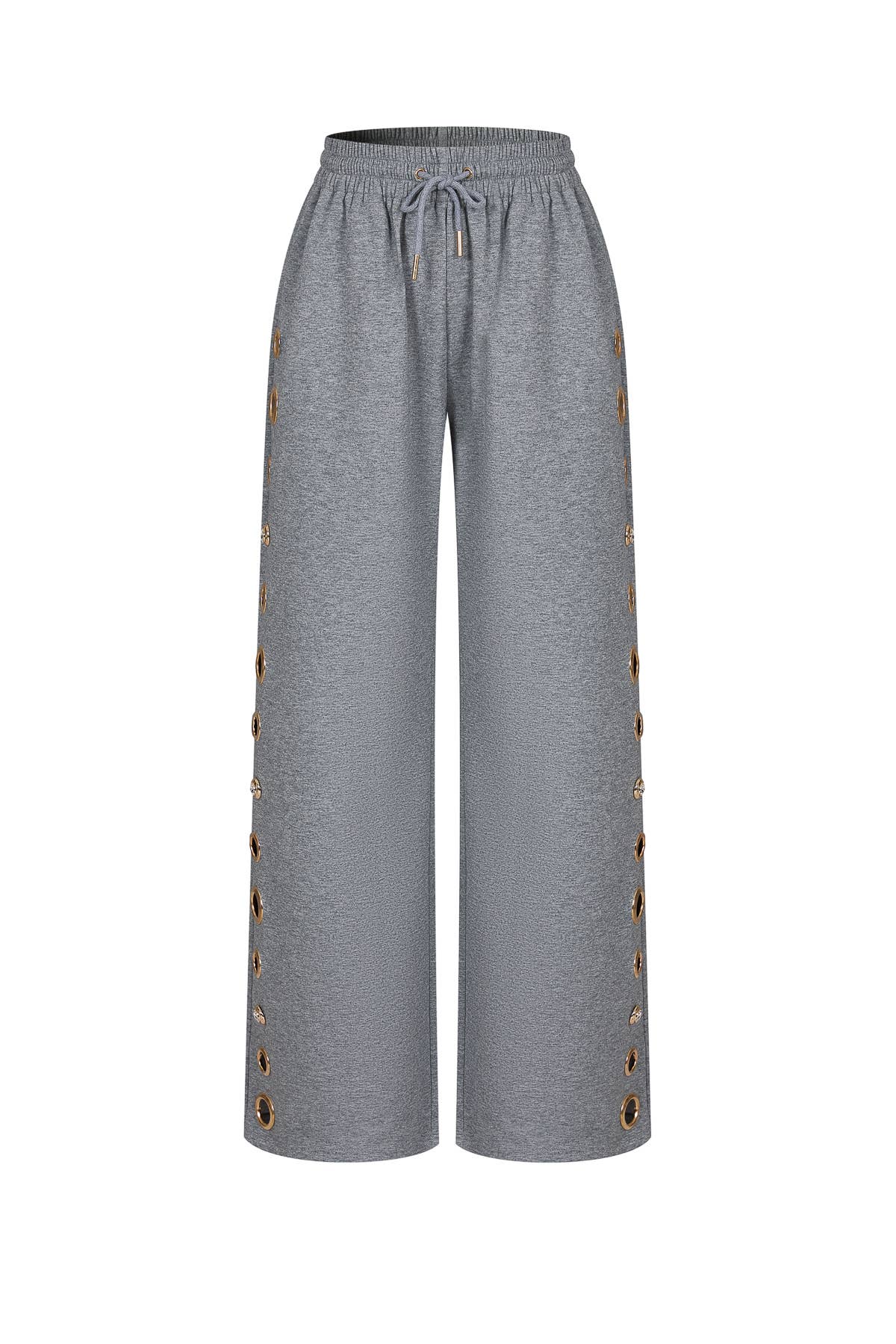 Grommet Detail Sweat Pants