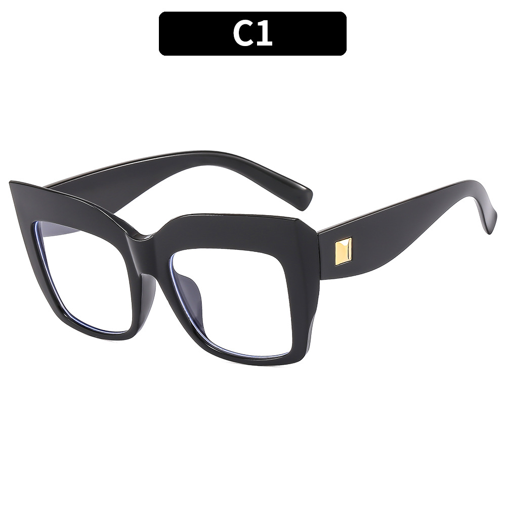 FASHIONABLE LARGE FRAME ANTI-BLUE LIGHT GLASSES_CWASG0371