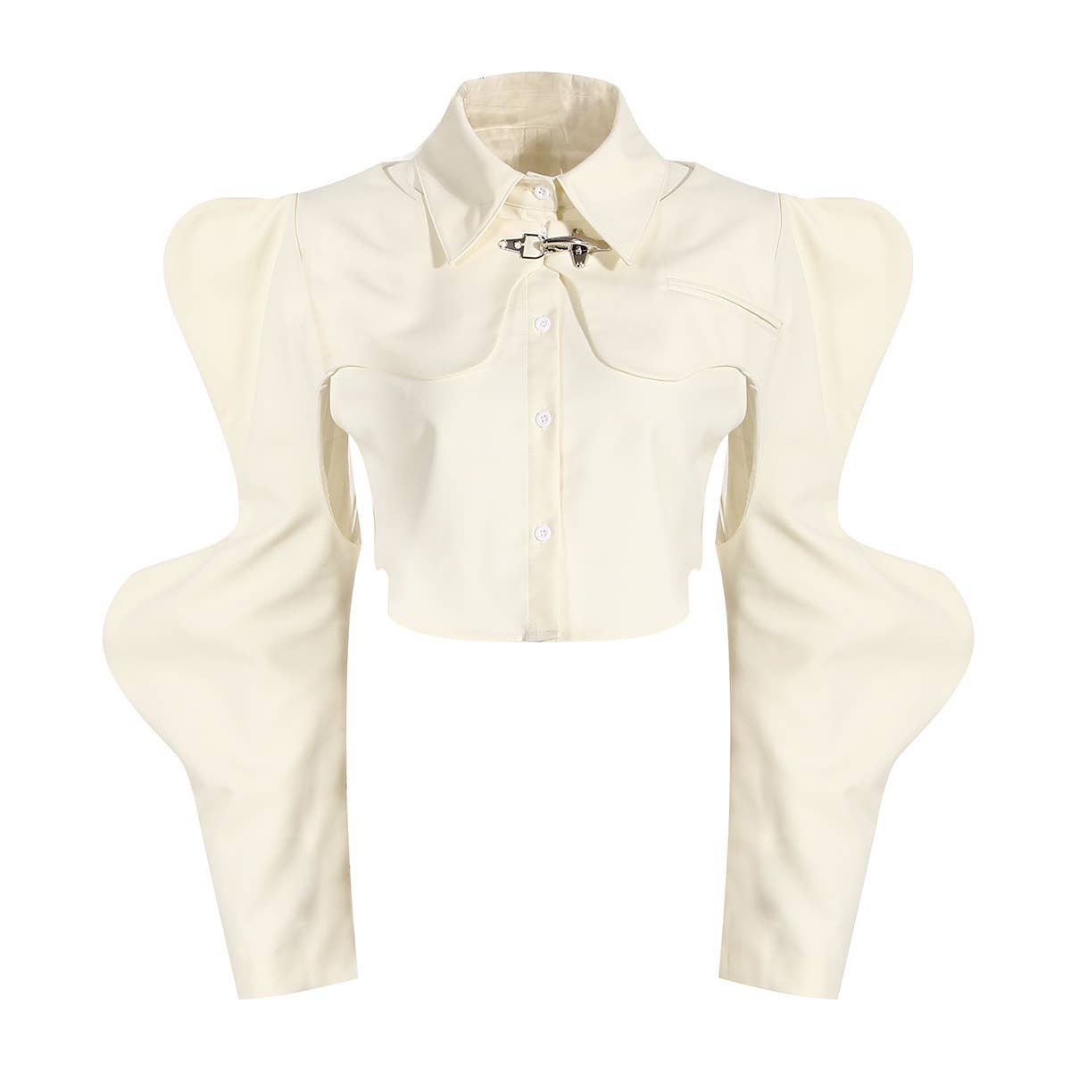 Sleeveless Vest Shawl Suit - Short Shirt Ensemble