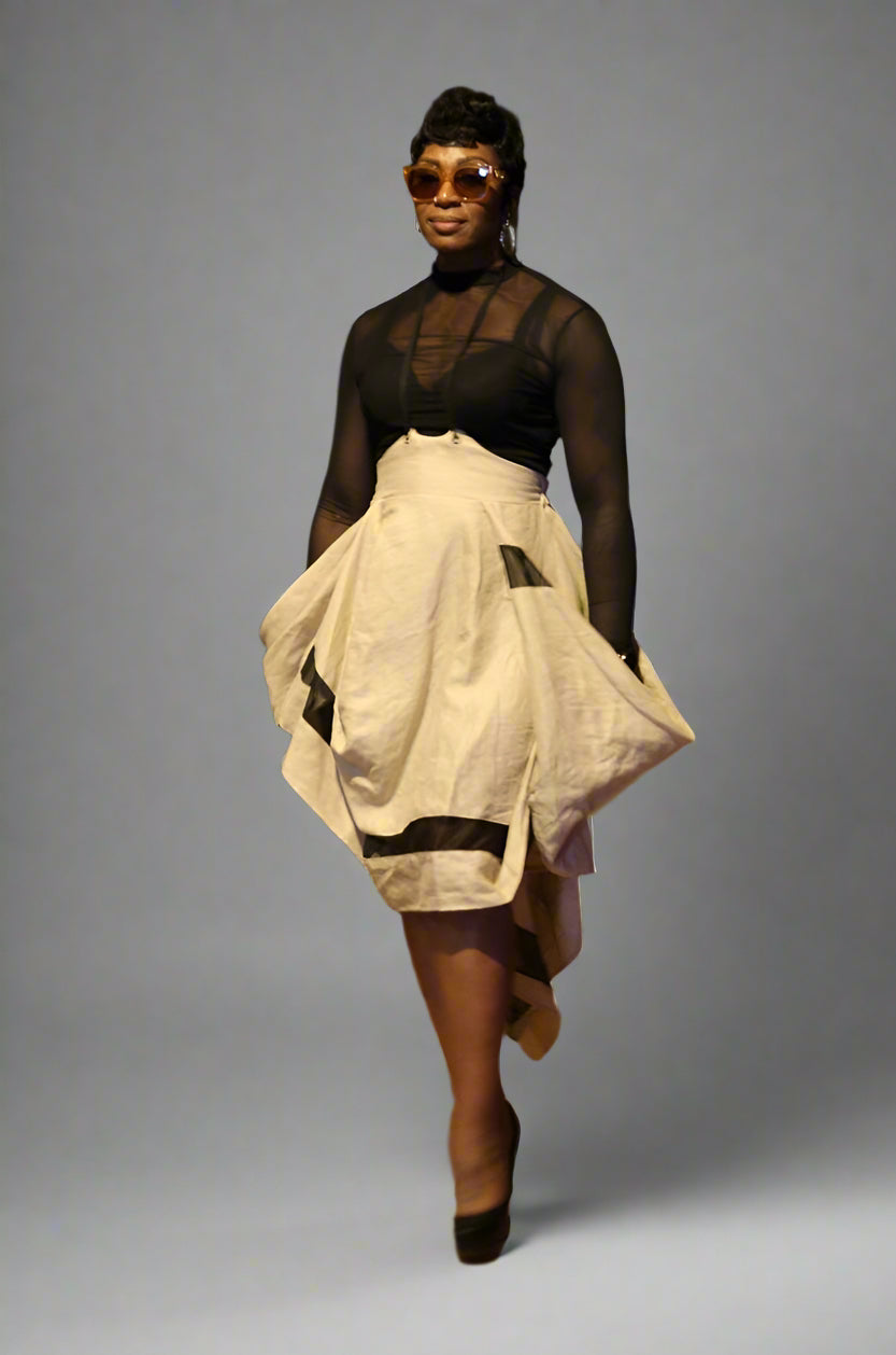 Extravagant Linen Skirt