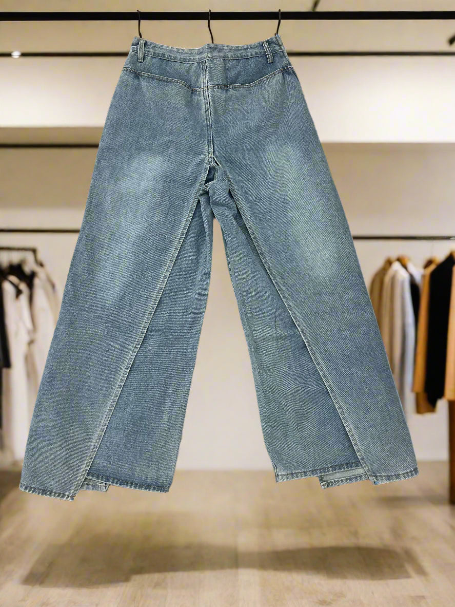 Wide Leg Reversible Jeans - with pockets & two flaps (Pre-order)