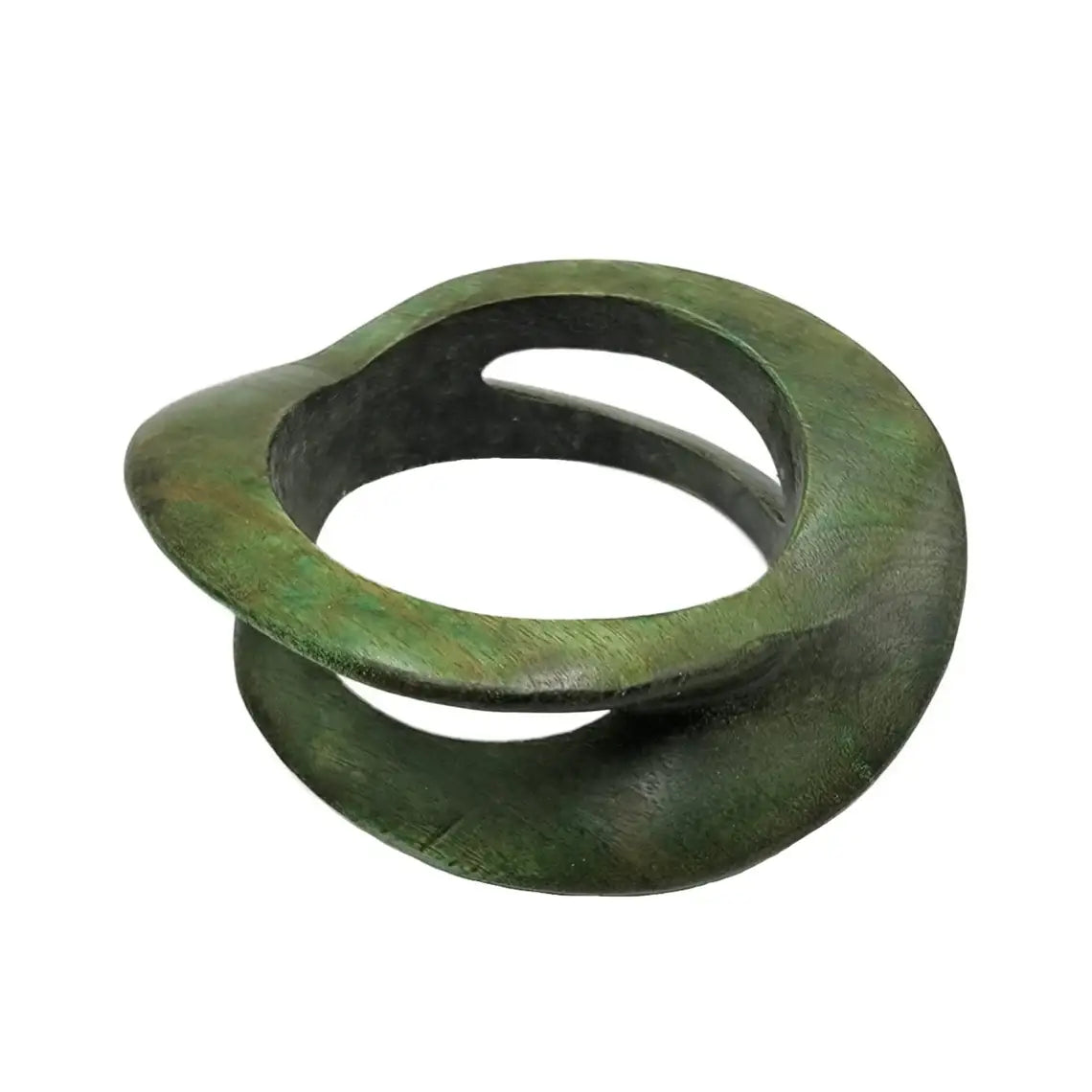 Carved Wooden Bangle African Jewelry