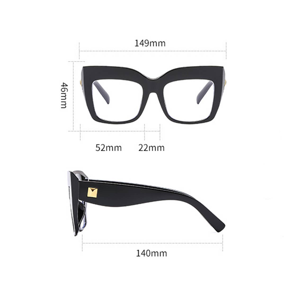 FASHIONABLE LARGE FRAME ANTI-BLUE LIGHT GLASSES_CWASG0371