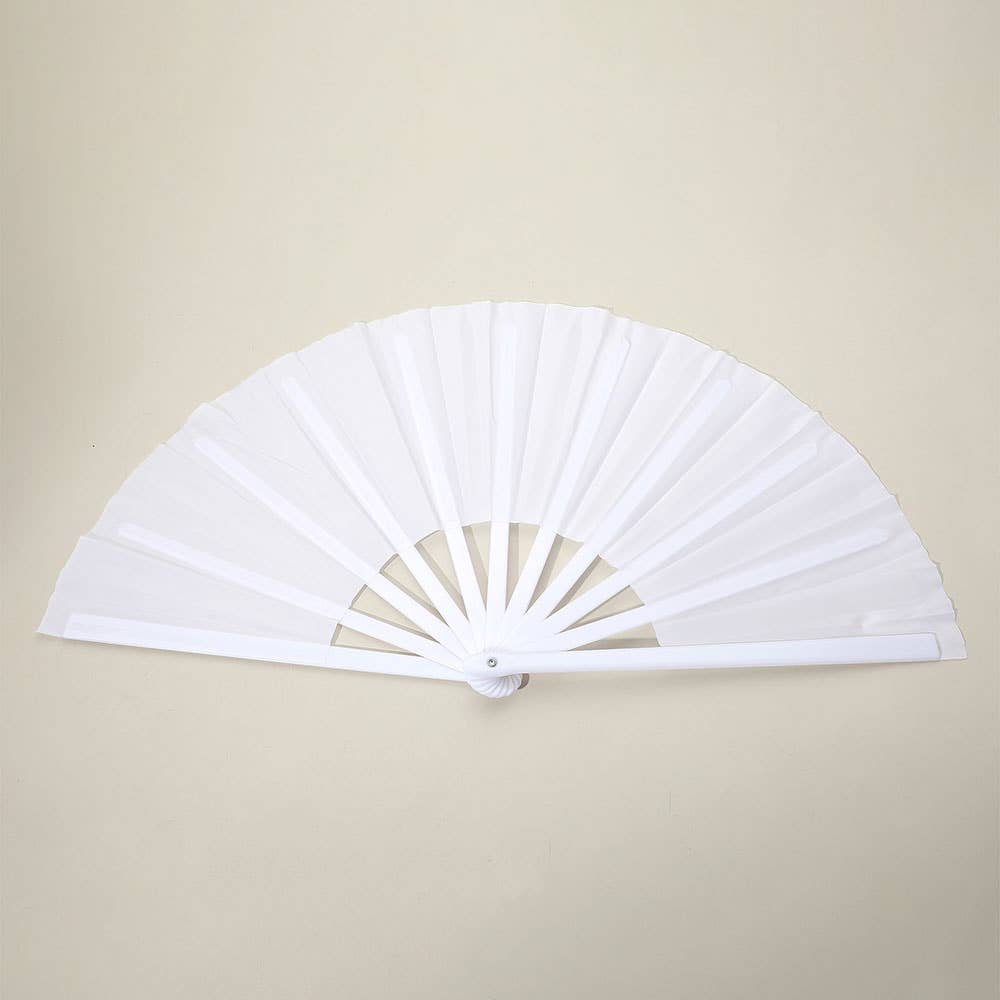 Plain Folding Line Dance Hand Fan