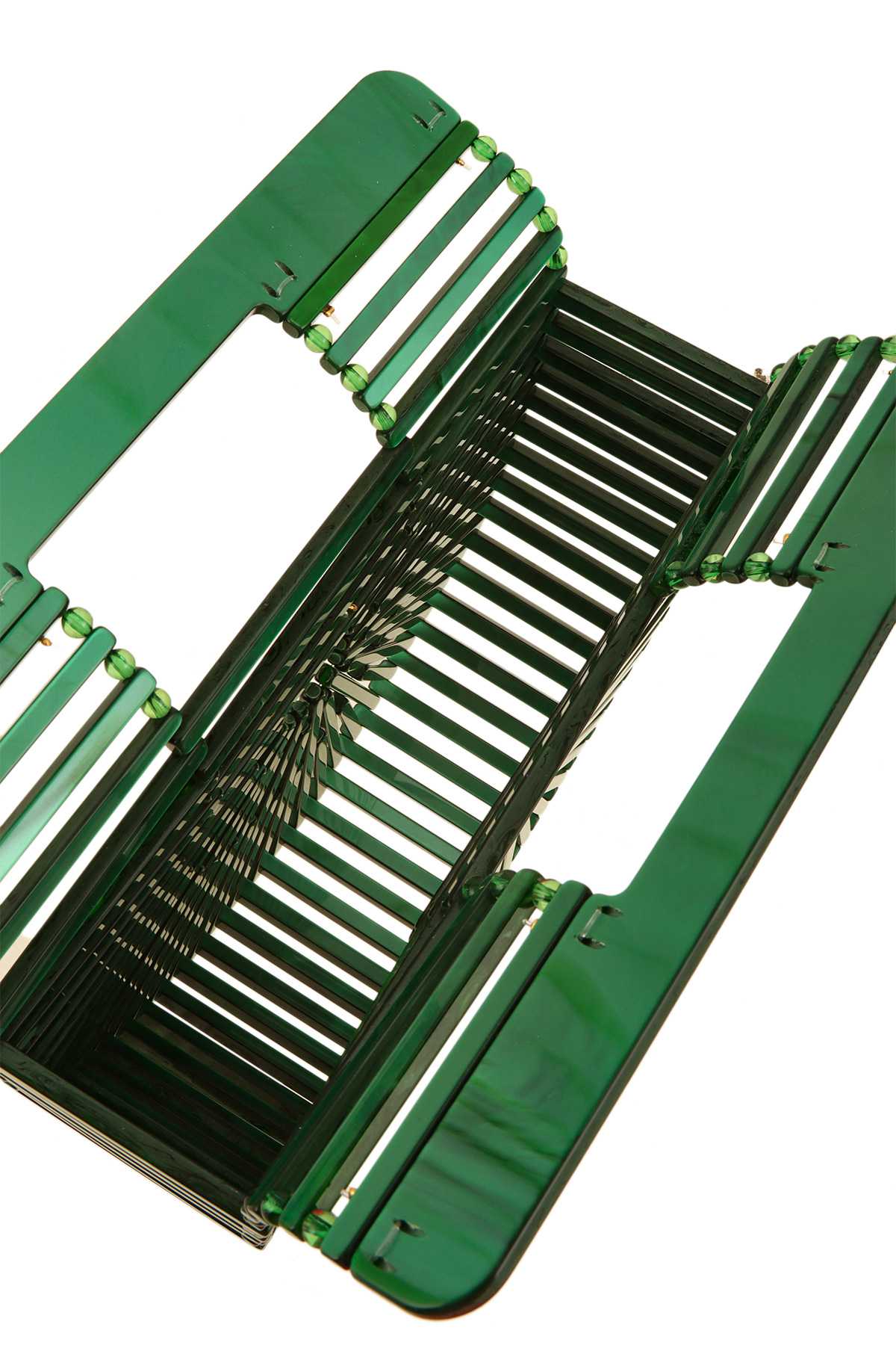 Bamboo Acrylic Clutch Hand bag