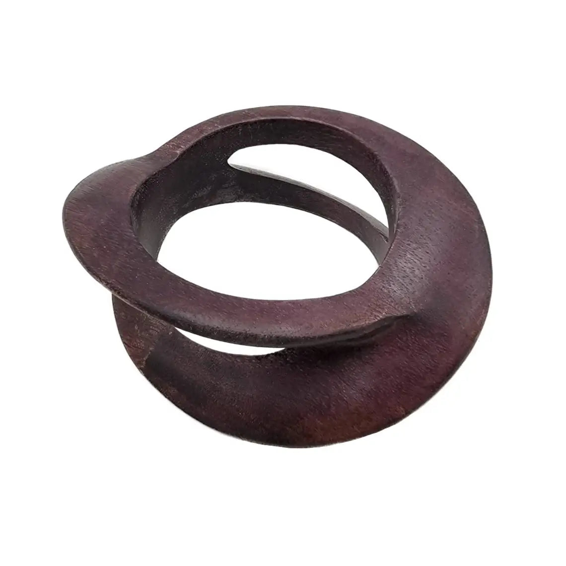Carved Wooden Bangle African Jewelry