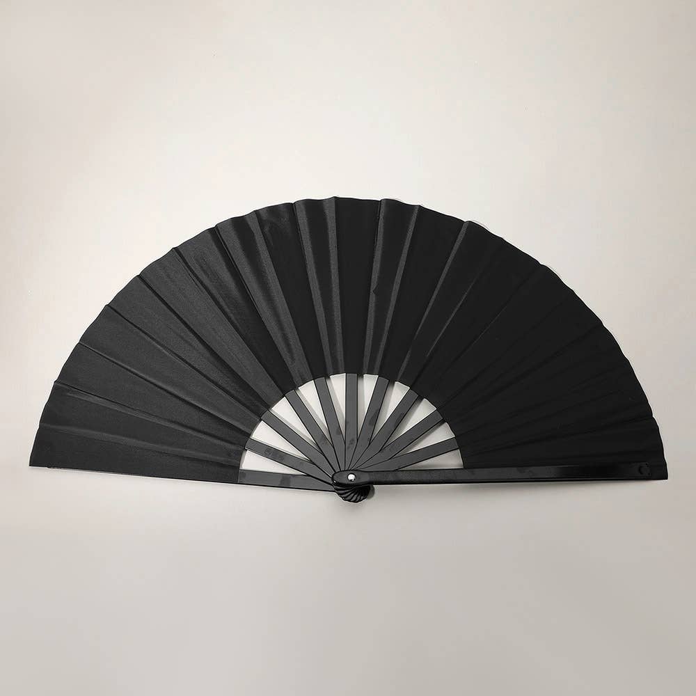 Plain Folding Line Dance Clack Fan