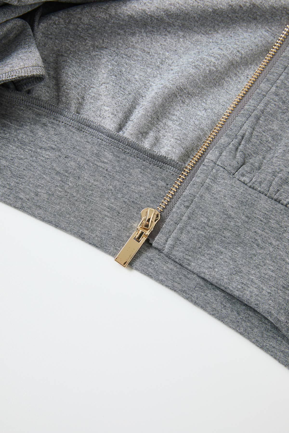 Grommet Detail Sweat Jacket