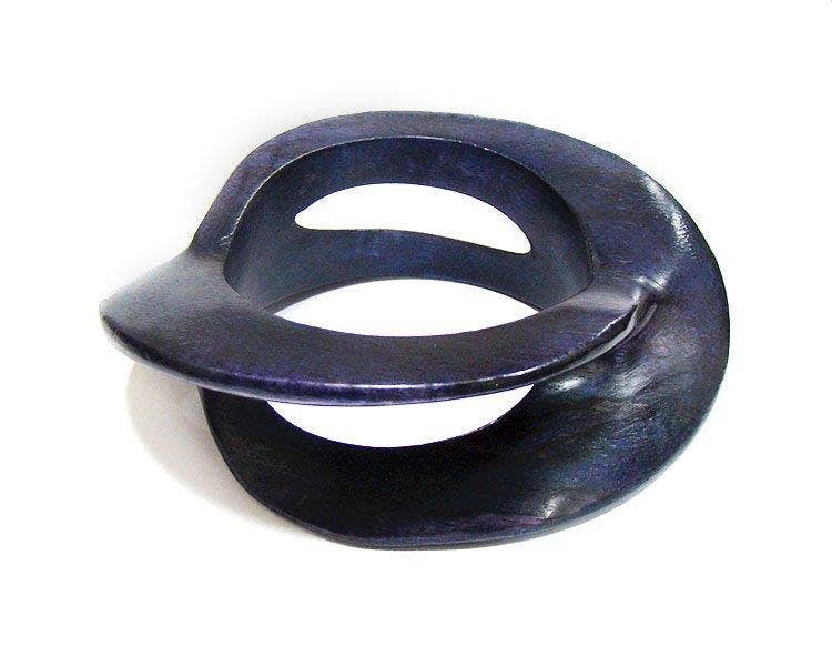 Carved Wooden Bangle African Jewelry