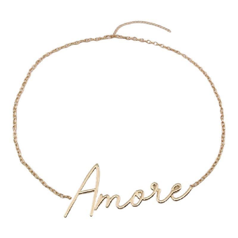 Metal Letter Waist Chain