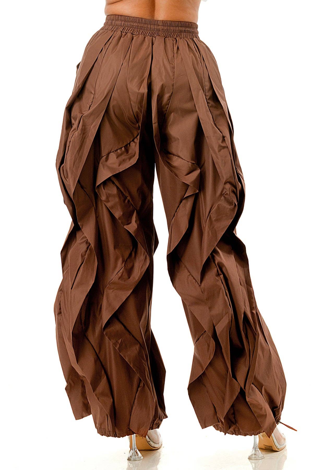 Ruffle Detail Drawstring Pant - Cascade
