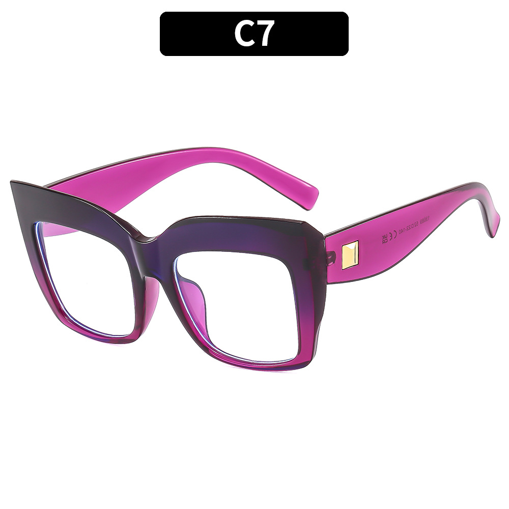 FASHIONABLE LARGE FRAME ANTI-BLUE LIGHT GLASSES_CWASG0371