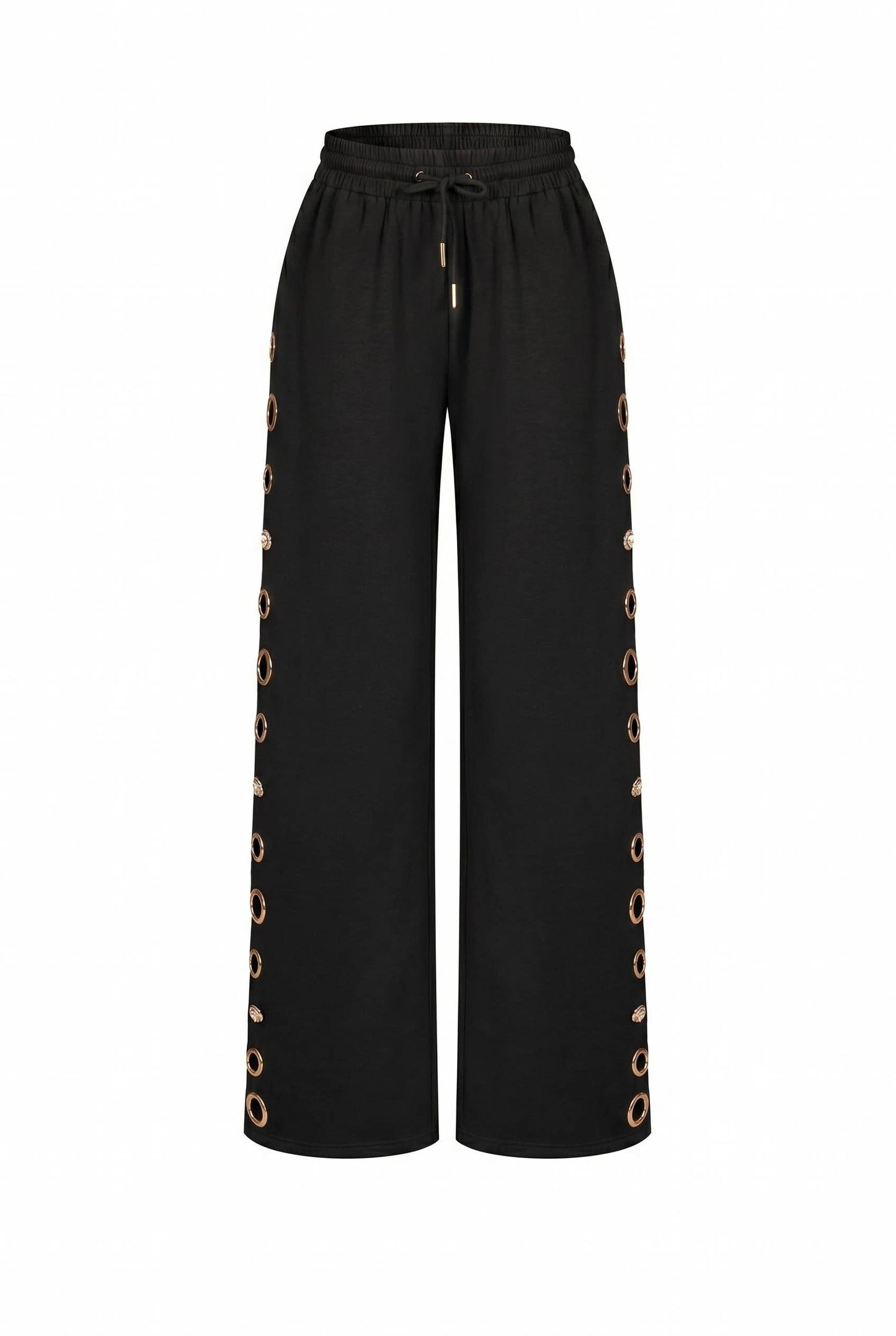 Grommet Detail Sweat Pants
