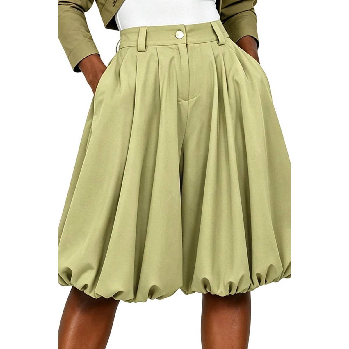 Ovrsized Front Pleats And Baggy Balloon Trouser