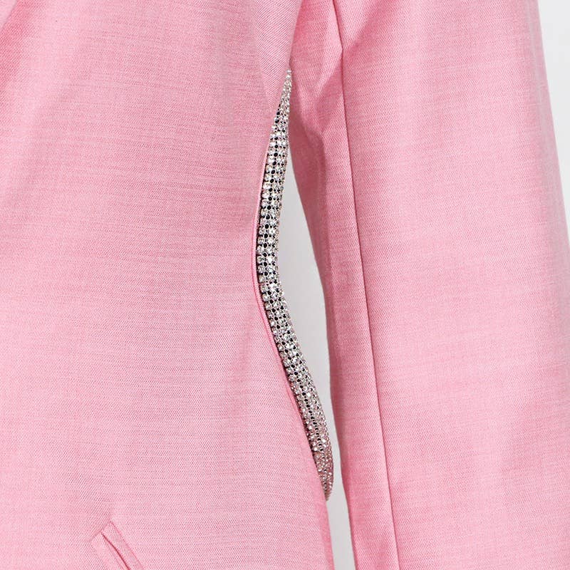 Backless Diamond Suit Jacket - Versatile & Sexy