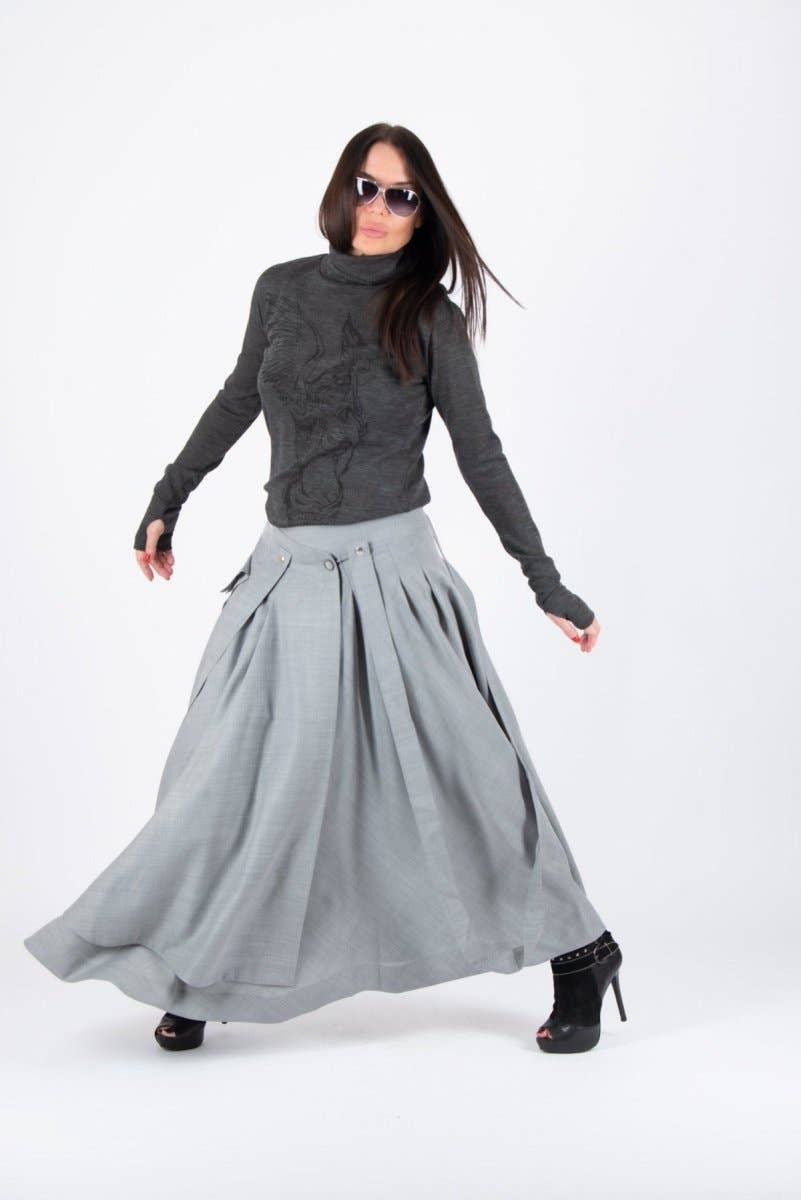 Asymmetrical Long Skirt ZEFIRA
