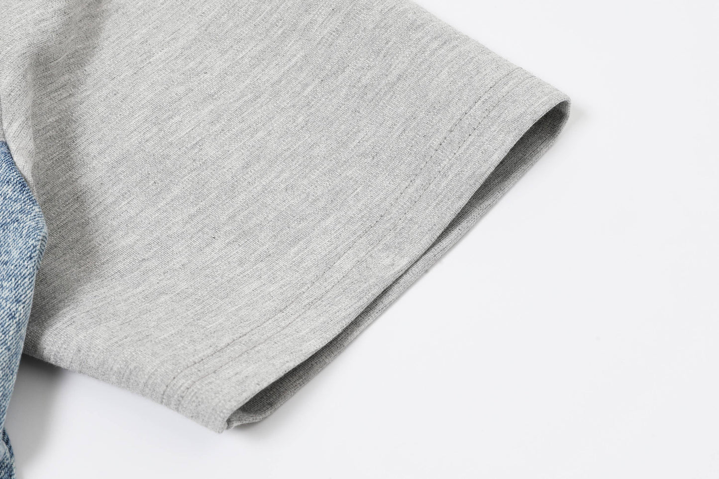 Mixed Media Denim T-shirt