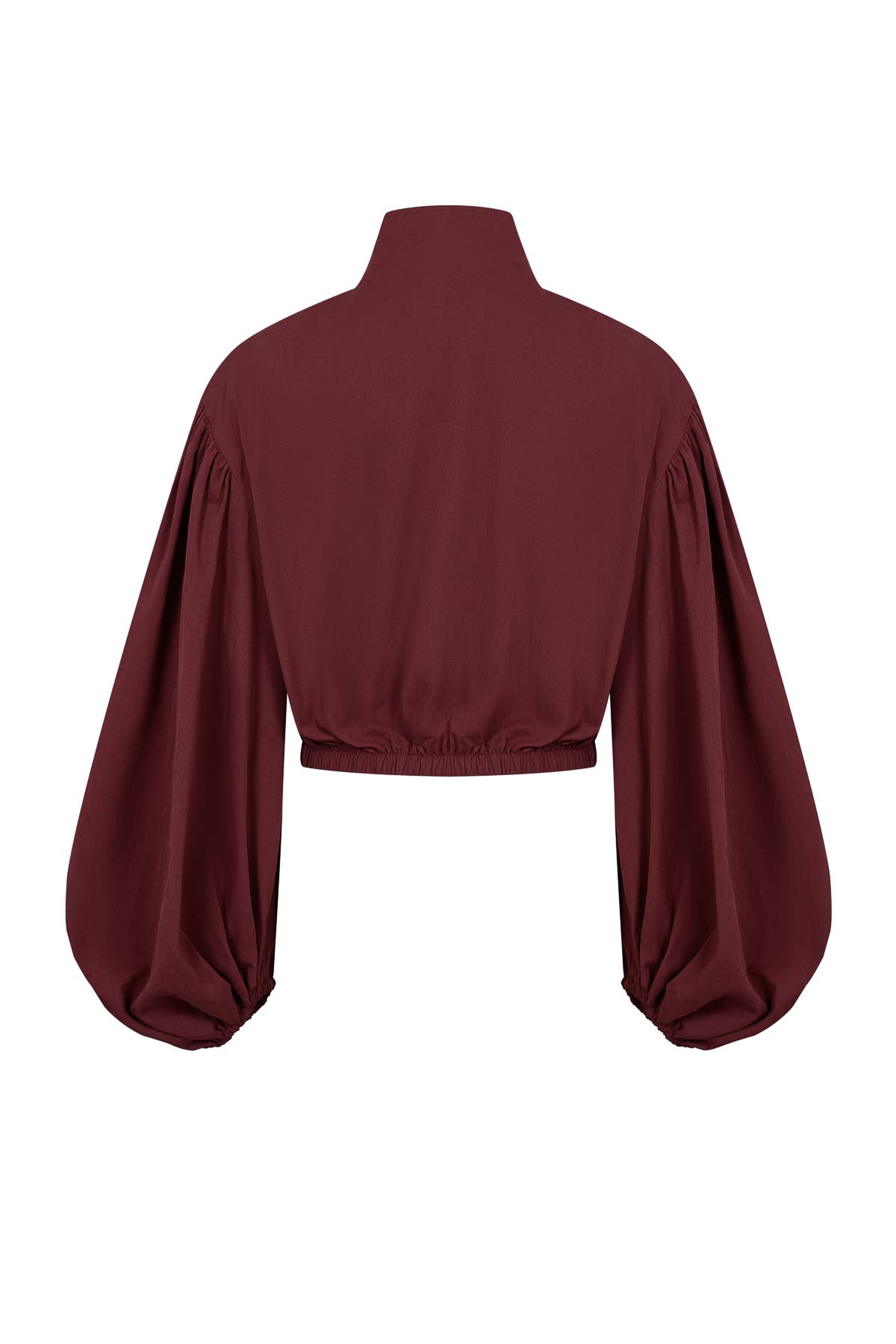 Super Puffed Sleeves Piping Detail Jacket