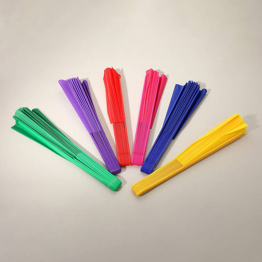 Plain Folding Line Dance Clack Fan