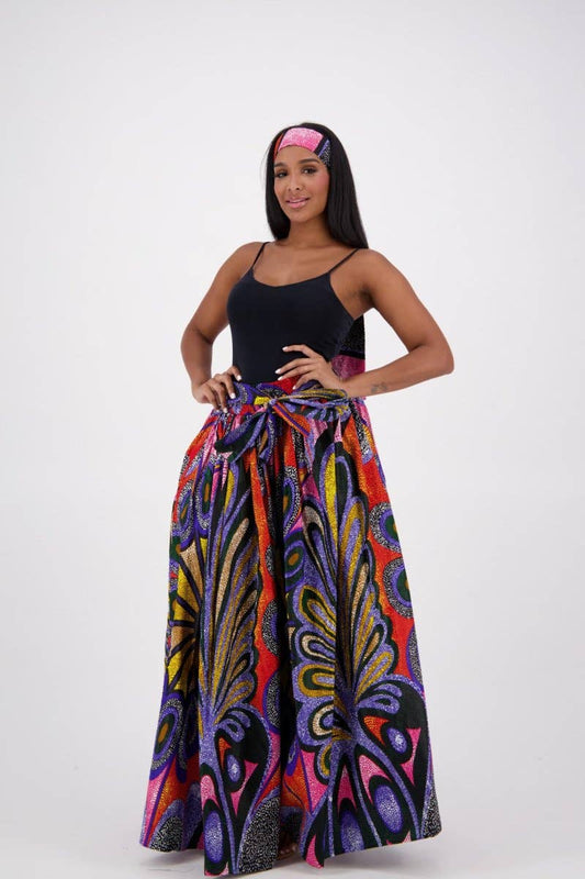 African Print Palazzo Pants 61-502