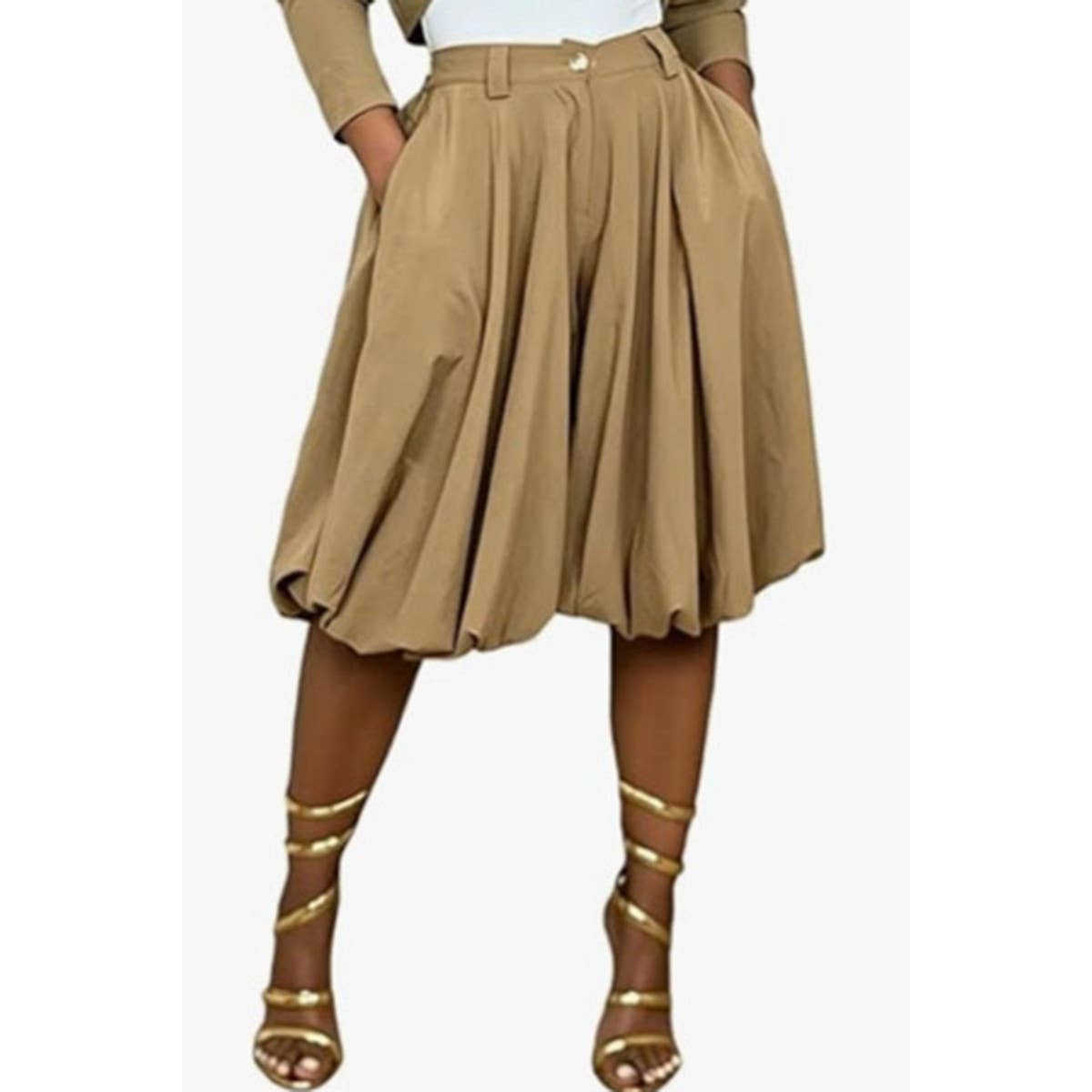 Ovrsized Front Pleats And Baggy Balloon Trouser
