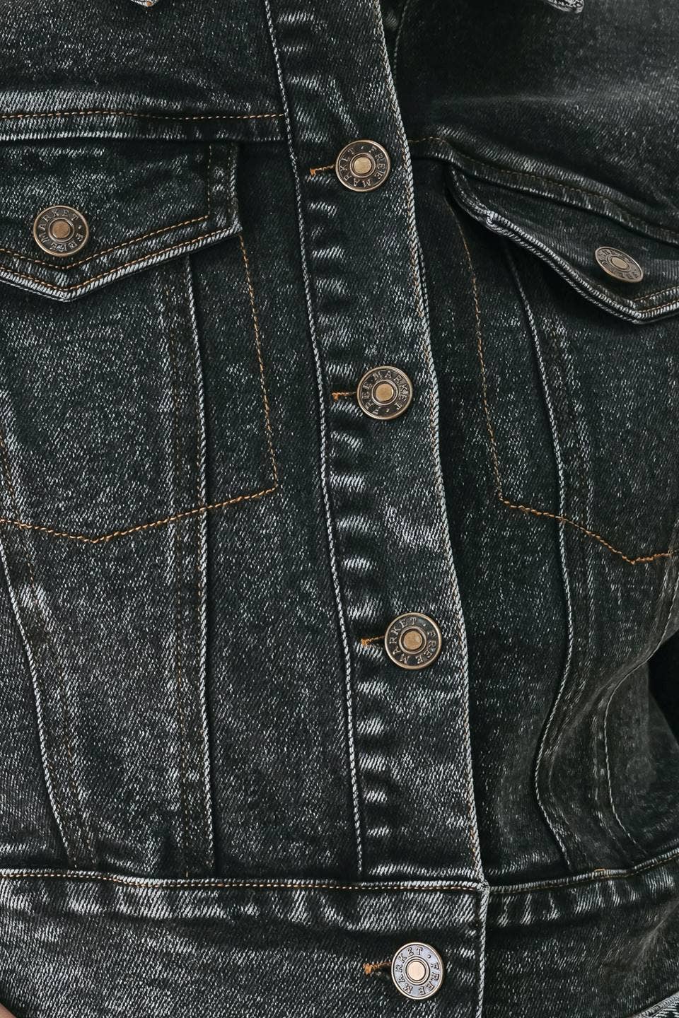 A washed denim crop jacket - FJ1570-B